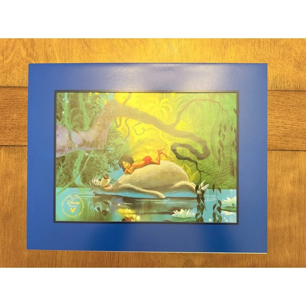 Disney The Jungle Book Commemorative Lithograph featuring Mowgli Baloo - Picture 2 of 2